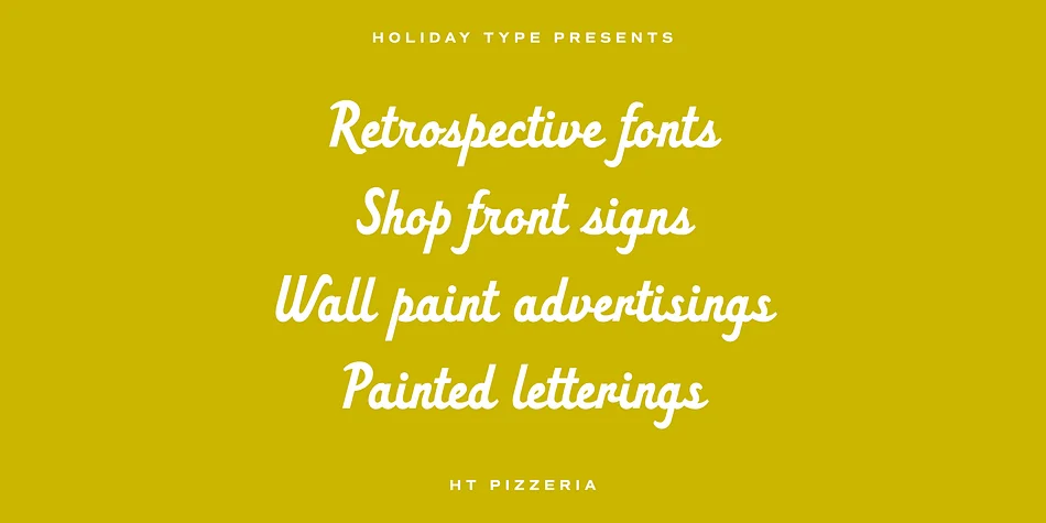 HT Pizzeria by Dharma Type — Script Handwritten Font — thumbnail 3
