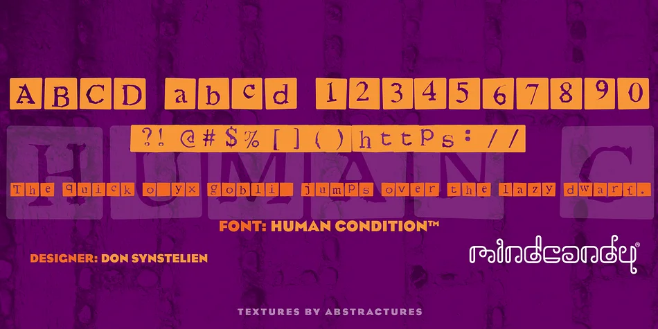 Human Conditionβ’ by MINDCANDY β Decorative Font