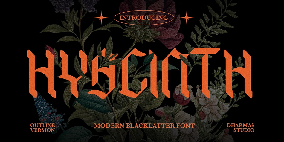 Hyacinth by Dharmas Studio — Blackletter Font
