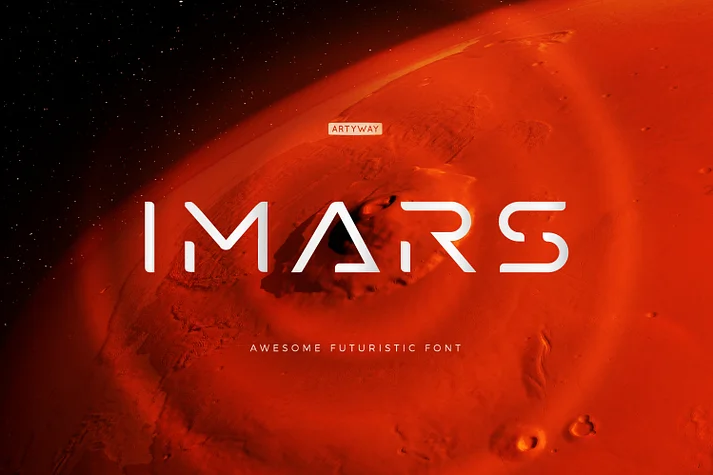 I Mars by Artyway — Display Font