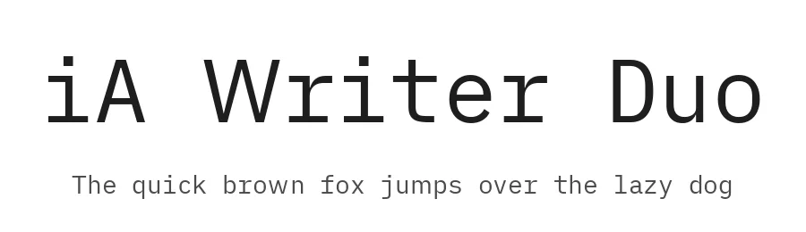 iA Writer Duo