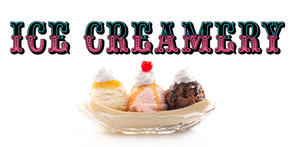 Ice Creamery by FontMesa — Decorative Font
