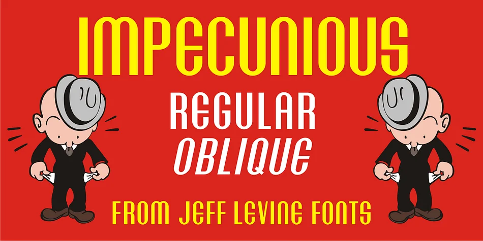IMPECUNIOUS JNL by Jeff Levine Fonts β Decorative Font