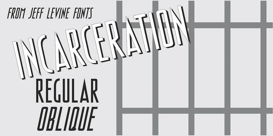 INCARCERATION JNL by Jeff Levine Fonts β Decorative Font
