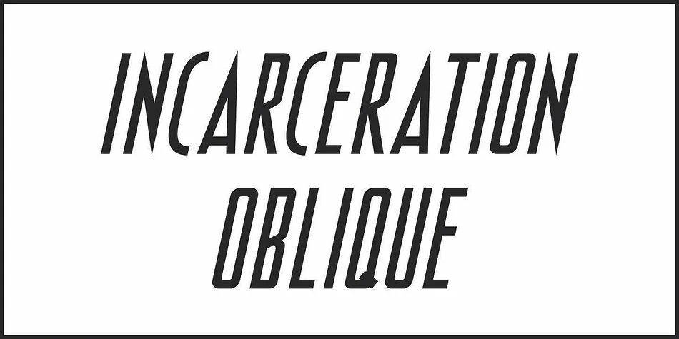 INCARCERATION JNL by Jeff Levine Fonts — Decorative Font — thumbnail 4