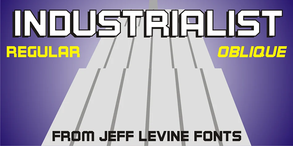 INDUSTRIALIST JNL by Jeff Levine Fonts — Display Font