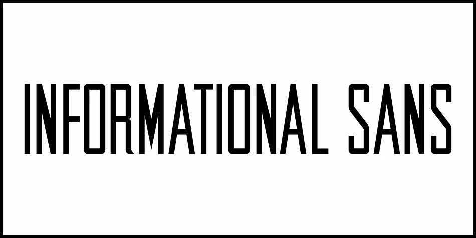 INFORMATIONAL SANS JNL by Jeff Levine Fonts — Display Font — thumbnail 2