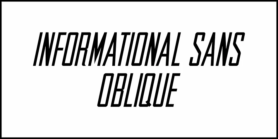 INFORMATIONAL SANS JNL by Jeff Levine Fonts — Display Font — thumbnail 4
