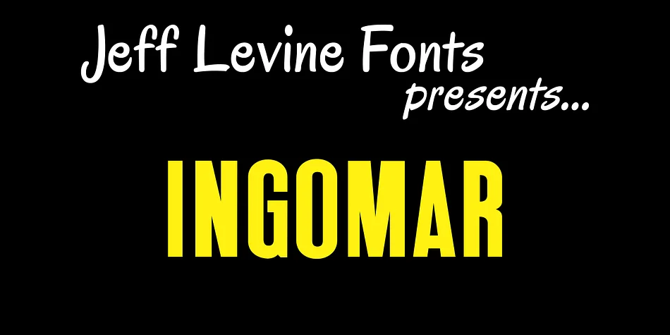 INGOMAR JNL by Jeff Levine Fonts — Display Font