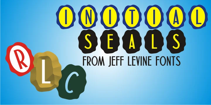 Initial Seals JNL by Jeff Levine Fonts — Dingbats Font