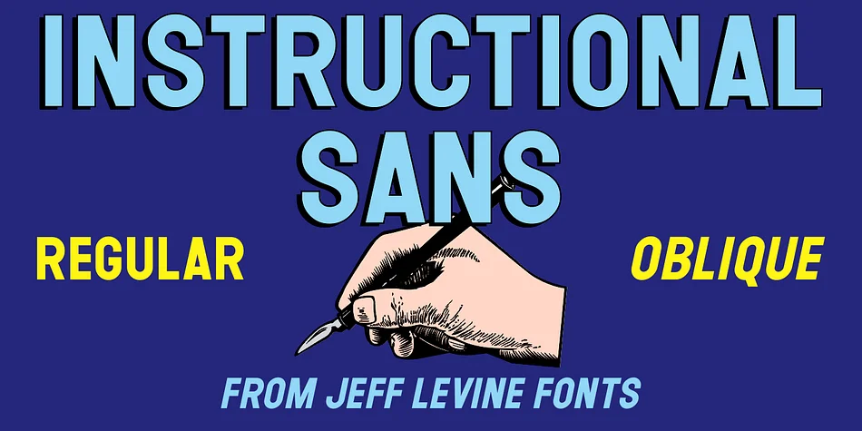 Instructional Sans JNL by Jeff Levine Fonts — Display Font