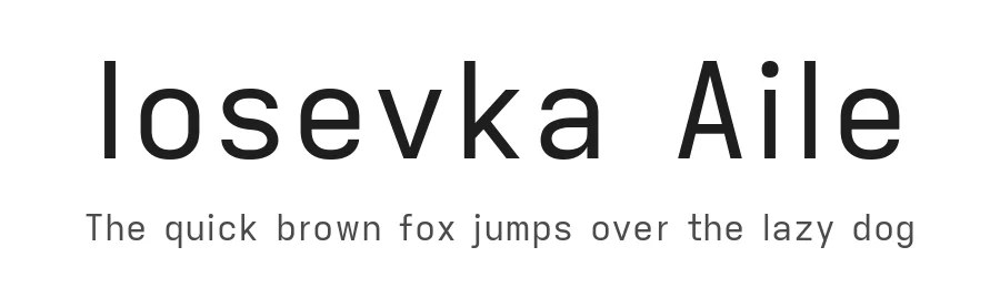 Iosevka Aile