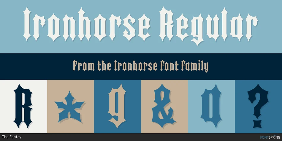 Ironhorse by The Fontry — Decorative Font