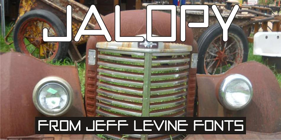 JALOPY JNL by Jeff Levine Fonts — Display Font