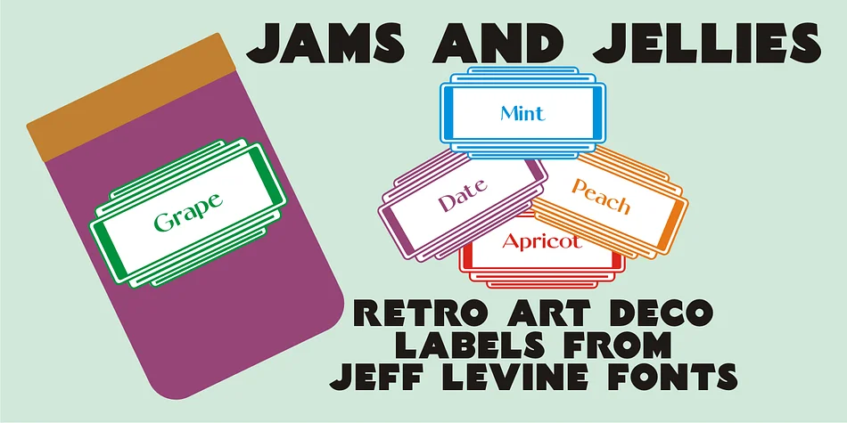 Jams And Jellies JNL by Jeff Levine Fonts — Dingbats Font