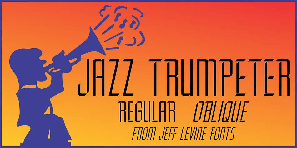 JAZZ TRUMPETER JNL by Jeff Levine Fonts — Display Font