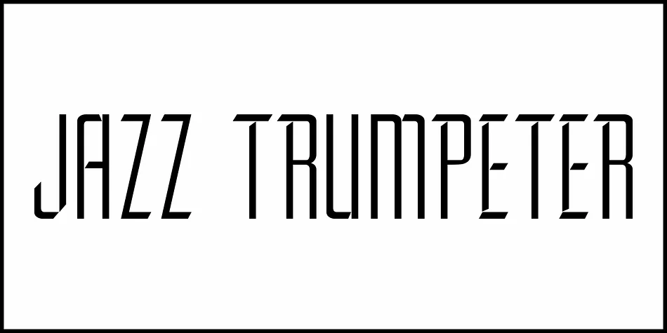 JAZZ TRUMPETER JNL by Jeff Levine Fonts — Display Font — thumbnail 2