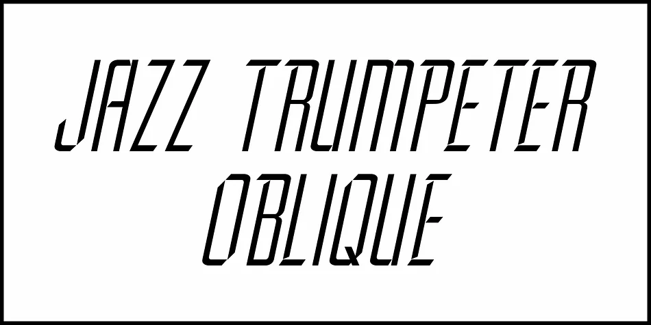 JAZZ TRUMPETER JNL by Jeff Levine Fonts — Display Font — thumbnail 4