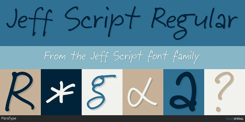 Jeff Script by ParaType — Dingbats Font