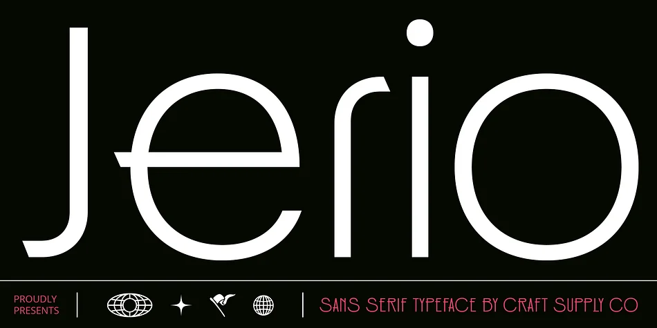 Jerio by Craft Supply Co. — Decorative Font