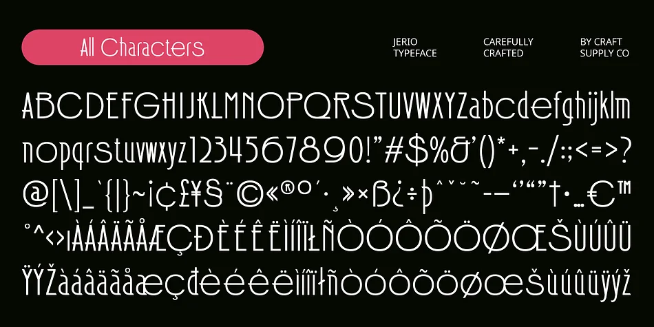 Jerio by Craft Supply Co. — Decorative Font — thumbnail 6