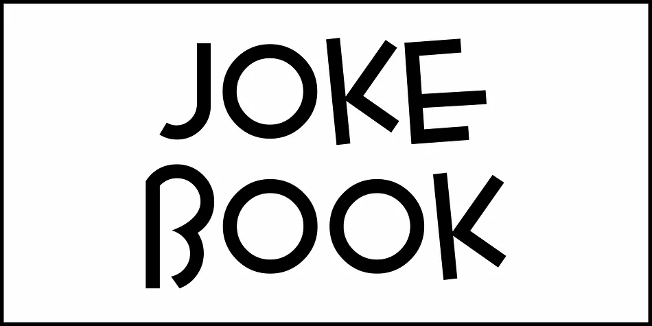 Joke Book JNL by Jeff Levine Fonts — Display Font — thumbnail 2