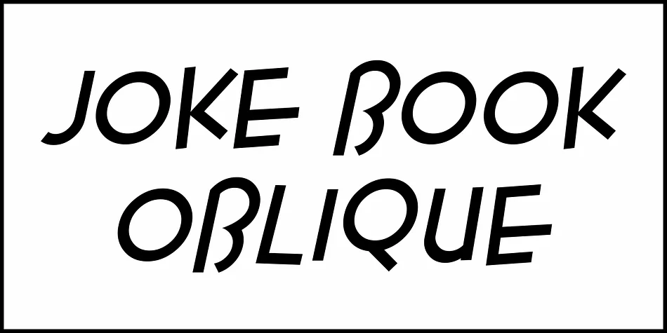 Joke Book JNL by Jeff Levine Fonts — Display Font — thumbnail 4