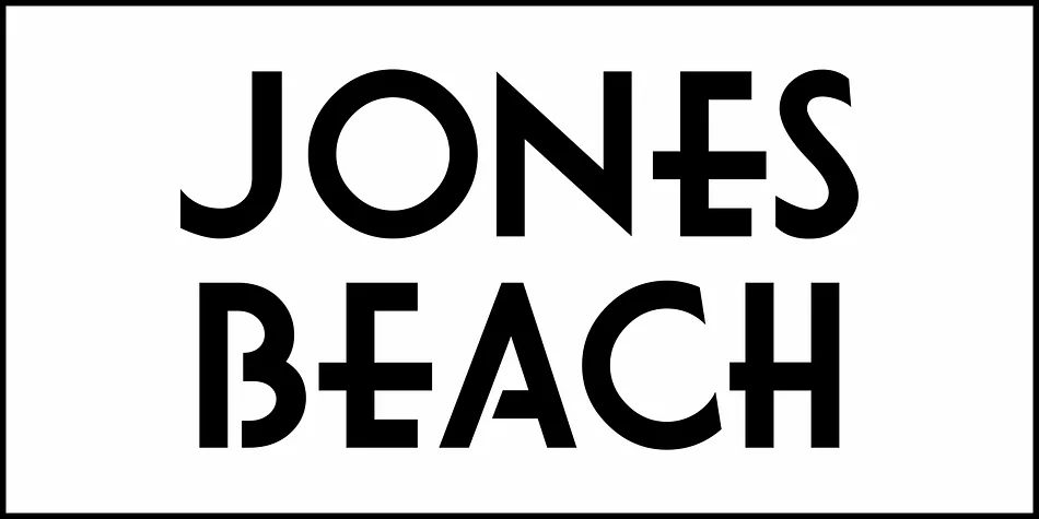 Jones Beach JNL by Jeff Levine Fonts — Display Font — thumbnail 2