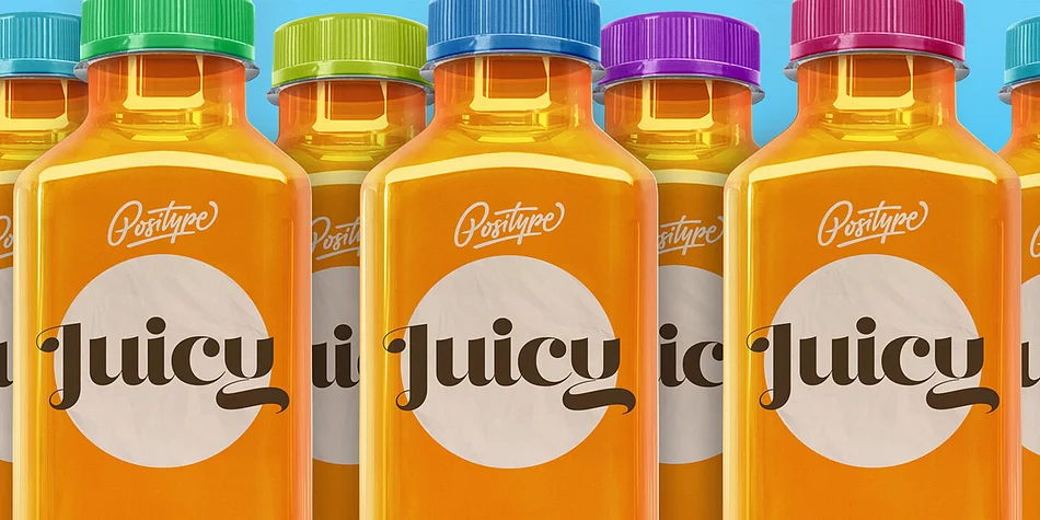 Juicy by Positype — Decorative Font