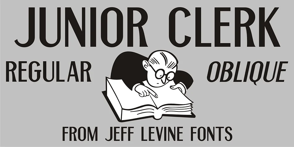 JUNIOR CLERK JNL by Jeff Levine Fonts — Display Font