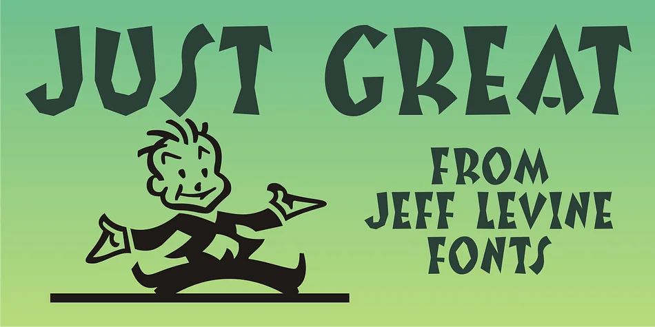 JUST GREAT JNL by Jeff Levine Fonts — Display Font