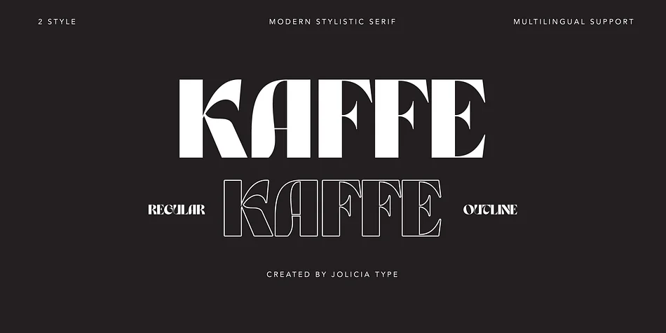 Kaffe by Jolicia Type — Display Font