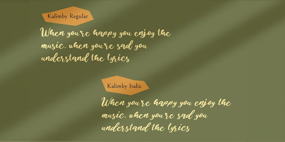 Kalimby by Craft Supply Co. — Script Handwritten Font — thumbnail 5
