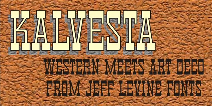 KALVESTA JNL by Jeff Levine Fonts — Decorative Font