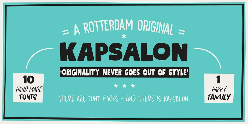 KAPSALON by Hanoded — Display Font