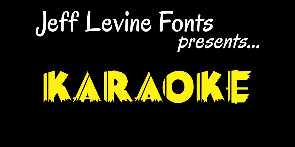 KARAOKE JNL by Jeff Levine Fonts — Display Font