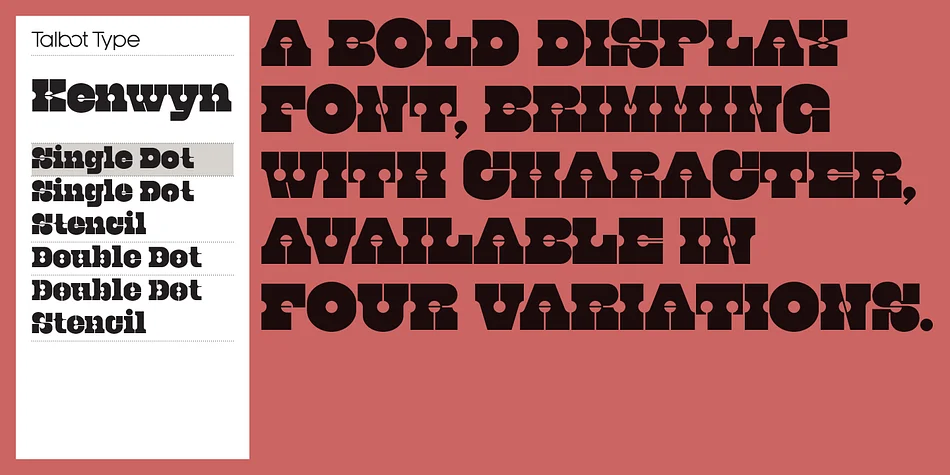 Kenwyn by Talbot Type — Decorative Font