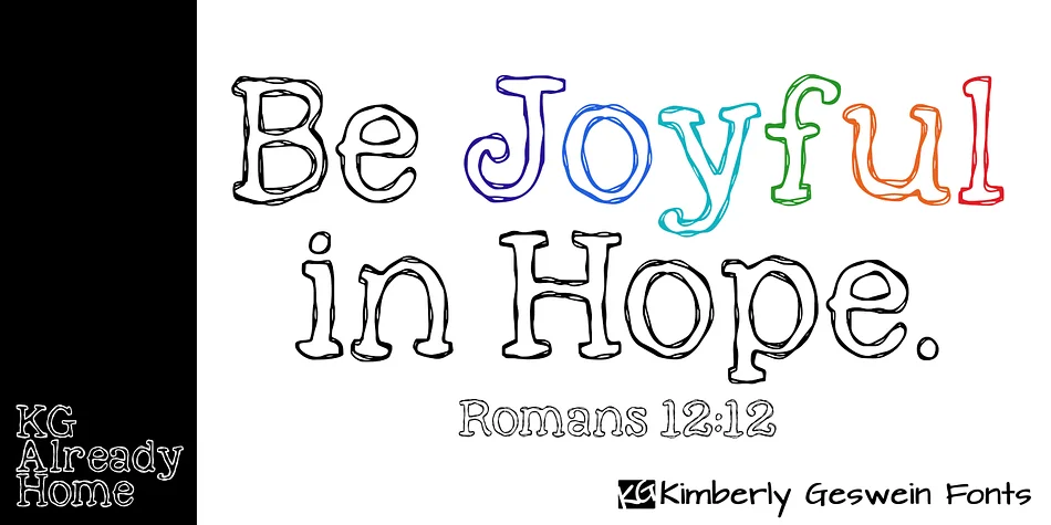 KG Already Home by Kimberly Geswein Fonts β Decorative Font