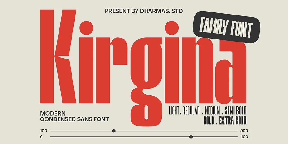 Kirgina by Dharmas Studio — Display Font