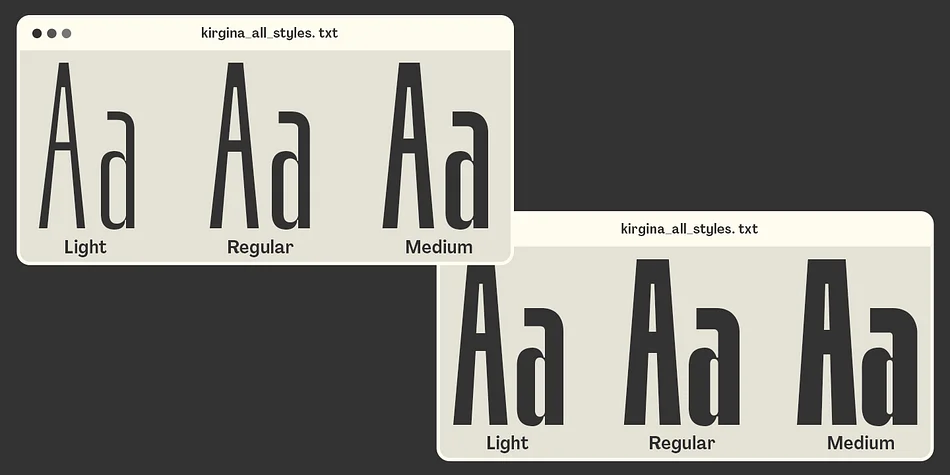 Kirgina by Dharmas Studio — Display Font — thumbnail 2
