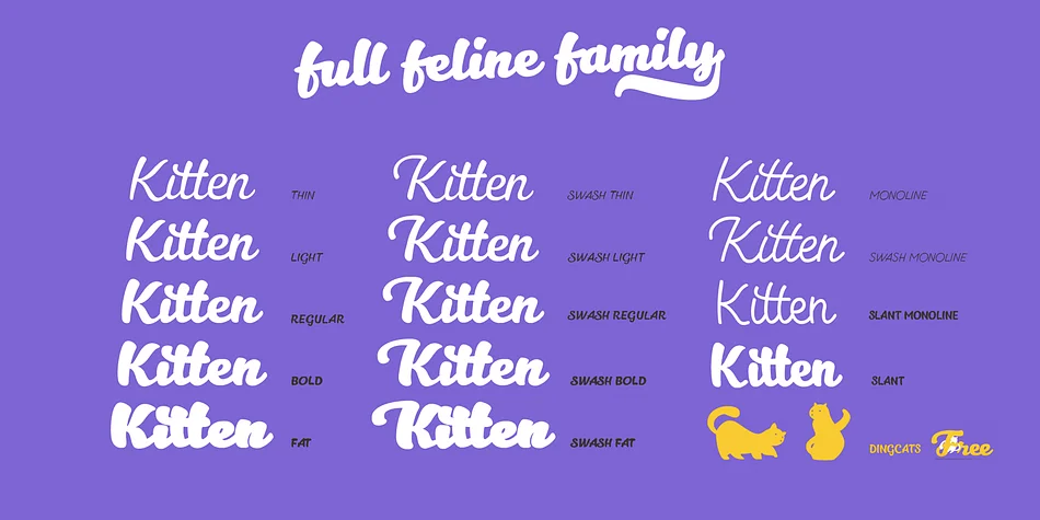 Kitten by Zetafonts — Script Handwritten Font — thumbnail 3