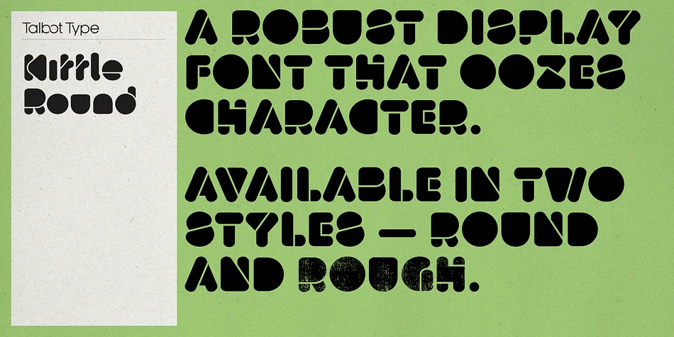 Kittle Round by Talbot Type — Display Font — thumbnail 3