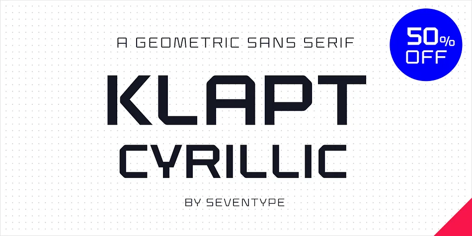 Klapt Cyrillic by SevenType — Display Font