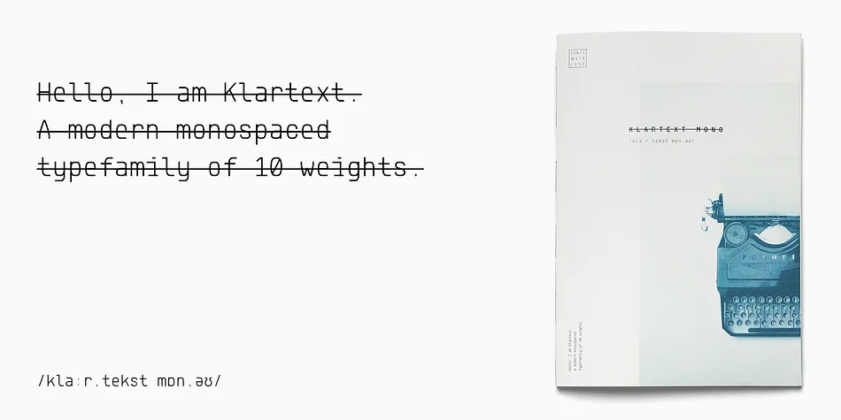 Klartext Mono by Fonts with Love โ Decorative Font