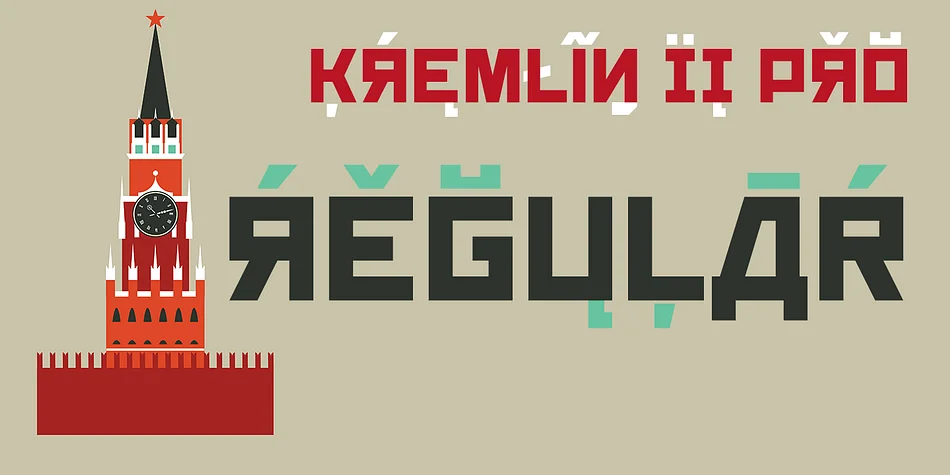 Kremlin II Pro by CheapProFonts — Display Font