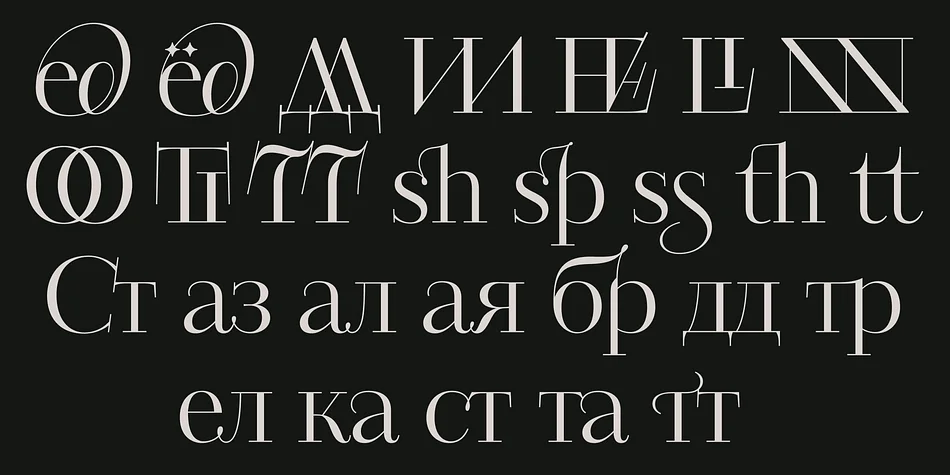 Kudry by ParaType — Display Font — thumbnail 10