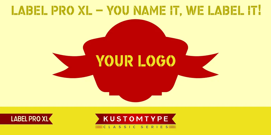 Label Pro XL by Kustomtype — Dingbats Font