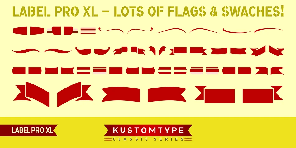 Label Pro XL by Kustomtype — Dingbats Font — thumbnail 3