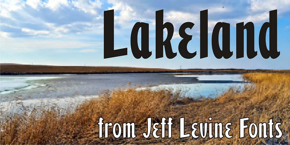Lakeland JNL by Jeff Levine Fonts — Display Font
