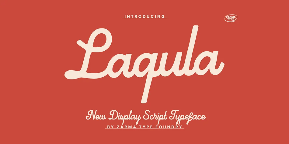 Laqula by Zarma Type — Script Handwritten Font
